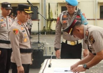 Kapolres Empat Lawang AKBP Dody Surya Putra, S.I.K., S.H., M.H., Pimpin Sertijab, Berikut Nama-namanya 16