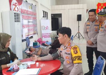 Sambut HUT Bhayangkara ke-78 Polres Empat Lawang Gelar Bhakti Kesehatan 17