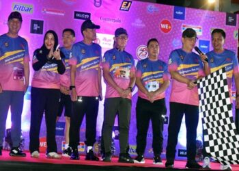 Kapolda Lampung Bersama Danrem 043/Gatam Lepas Peserta Bhayangkara Run Polda Lampung 19
