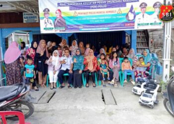 Pekan Imunisasi Nasional Polio di Desa Padang Gelai Kecamatan Paiker 19
