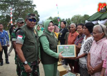 Danrem 151/Binaiya Kunjungan ke Kodim 1513/Seram Bagian Barat Resmikan Program Kampung Pancasila 17