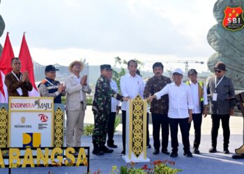 Panglima TNI Dampingi Presiden RI Groundbreaking dan Resmikan Infrastruktur di IKN 19