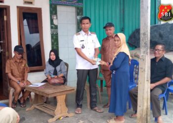 Titik Nol Pembangunan Jalan Lingkar Desa dan Pembagian BLT Dana Desa Talang Padang Kecamatan Paiker 20
