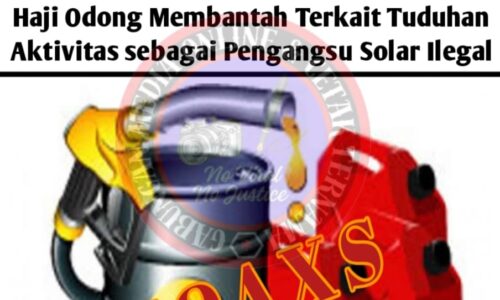 Haji Odong Membantah Tuduhan Aktivis sebagai Pengangsu Solar Ilegal 5