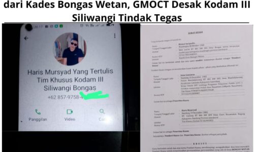 Pencatutan Nama Institusi TNI dalam Surat Kuasa dari Kades Bongas Wetan, GMOCT Desak Kodam III Siliwangi Tindak Tegas 8
