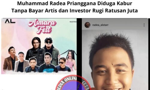 Asmara Fest di Cirebon Berujung Petaka: EO Muhammad Radea Prianggana Diduga Kabur Tanpa Bayar Artis dan Investor Rugi Ratusan Juta 7