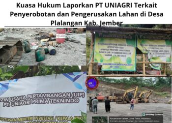 Kuasa Hukum Laporkan PT UNIAGRI Terkait Penyerobotan dan Pengerusakan Lahan di Desa Plalangan Kab. Jember 20