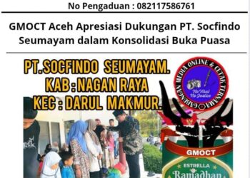 GMOCT Aceh Apresiasi Dukungan PT. Socfindo Seumayam dalam Konsolidasi Buka Puasa 15