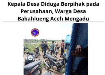 Kepala Desa Diduga Berpihak pada Perusahaan, Warga Desa Babahlueng Aceh Mengadu 17