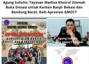 Ketum GMOCT Agung Sulistio: Yayasan Madina Khoirul Ummah Buka Donasi untuk Korban Banjir Bekasi dan Bandung Barat, Raih Apresiasi GMOCT  17
