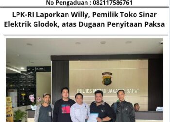 LPK-RI Laporkan Willy, Pemilik Toko Sinar Elektrik Glodok, atas Dugaan Penyitaan Paksa 18