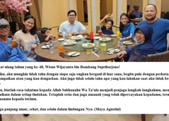 Selamat ulang tahun yang ke-48, Wisnu Wijayanta bin Bambang Supriharjono! 1