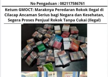 Ketum GMOCT: Maraknya Peredaran Rokok Ilegal di Cilacap Ancaman Serius bagi Negara dan Kesehatan, Segera Proses Penjual Rokok Tanpa Cukai (Ilegal) 1