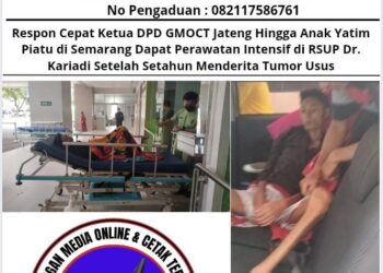 Respon Cepat Ketua DPD GMOCT Jateng: Anak Yatim Piatu di Semarang Dapat Perawatan Intensif di RSUP Dr. Kariadi Setahun Menderita Tumor Usus 15