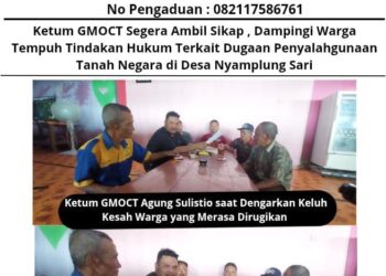 Ketum GMOCT Segera Ambil Sikap Dampingi Warga, Tempuh Tindakan Hukum Terkait Dugaan Penyalahgunaan Tanah Negara di Desa Nyamplung Sari Pemalang    13
