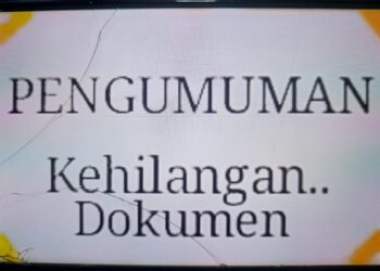 PENGUMUMAN: Kehilangan Sebuah Dokumen 1