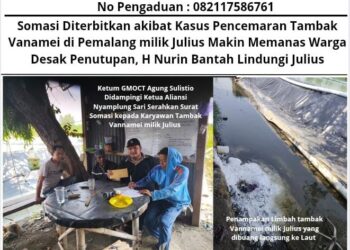 Somasi Dilayangkan akibat Kasus Pencemaran Tambak Vanamei di Pemalang milik Julius Makin Memanas Warga Desak Penutupan, H Nurin Bantah Lindungi Julius 19