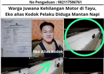 Warga Juwana Kehilangan Motor di Tayu, Eko alias Kodok Pelaku Diduga Mantan Napi 1