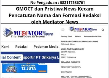 GMOCT dan PristiwaNews Kecam Pencatutan Nama dan Formasi Redaksi oleh Mediator News 17