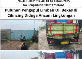 Puluhan Pengepul Limbah Oli Bekas di Cilincing Jakarta Utara Diduga Ancam Lingkungan   1