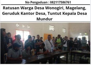 Ratusan Warga Desa Wonogiri, Magelang, Geruduk Kantor Desa, Tuntut Kepala Desa Mundur 13