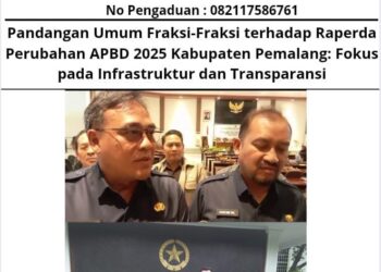 Pandangan Umum Fraksi-Fraksi terhadap Raperda Perubahan APBD 2025 Kabupaten Pemalang: Fokus pada Infrastruktur dan Transparansi 14