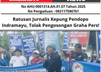 Ratusan Jurnalis Kepung Pendopo Indramayu, Tolak Pengosongan Graha Pers! 14