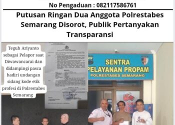 Putusan Ringan Dua Anggota Polrestabes Semarang Disorot, Publik Pertanyakan Transparansi 13