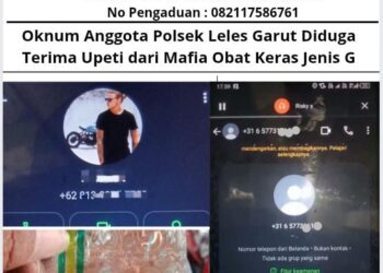 Oknum Anggota Polsek Leles Garut Diduga Terima Upeti dari Mafia Obat Keras Jenis G 17
