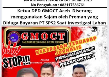Ketua DPD GMOCT Aceh Diserang menggunakan Sajam oleh Preman yang Diduga Bayaran PT SPS2 Saat Investigasi Lahan 17