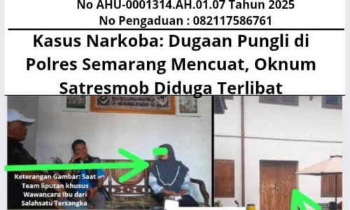 Kasus Narkoba: Dugaan Pungli di Polres Semarang Mencuat, Oknum Satresmob Diduga Terlibat 2