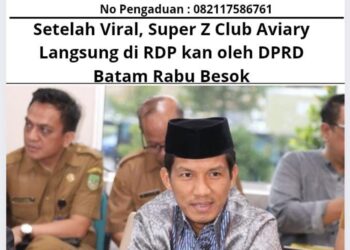 Setelah Viral, Super Z Club Aviary Langsung di RDP kan oleh DPRD Batam Rabu Besok 14