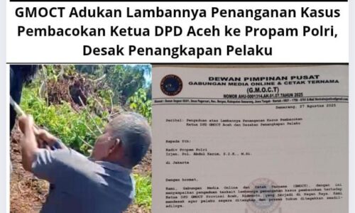GMOCT Adukan Lambannya Penanganan Kasus Pembacokan Ketua DPD Aceh ke Propam Polri, Desak Penangkapan Pelaku 4