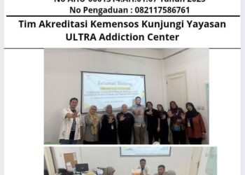Tim Akreditasi Kemensos Kunjungi Yayasan ULTRA Addiction Center 13