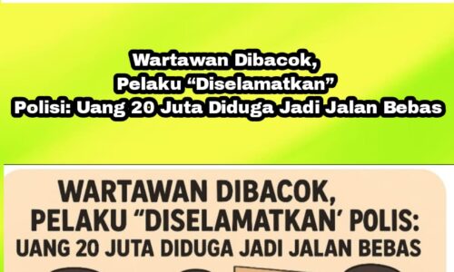 Wartawan Dibacok, Pelaku 'Diselamatkan' Polisi, Uang 20 Juta Diduga Jadi Jalan Bebas Pelaku 3
