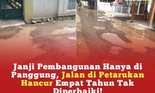 Janji Pembangunan Hanya di Panggung, Jalan di Petarukan Hancur Empat Tahun Tak Diperbaiki! 3