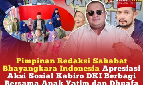 Pimpinan Redaksi Sahabat Bhayangkara Indonesia Apresiasi Aksi Sosial Kabiro DKI Berbagi Bersama Anak Yatim dan Dhuafa 2