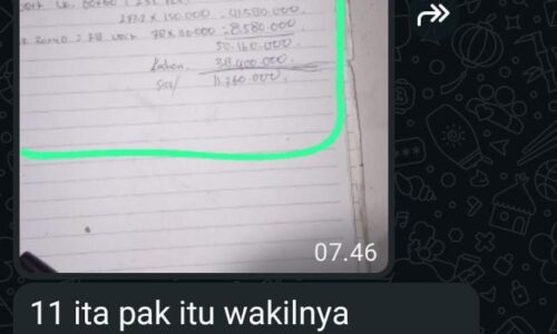 "Pemborong Zolim, Upah Kuli Proyek Pembangunan Jalan dan Saluran Warakas Tidak Mau Dibayar" 2