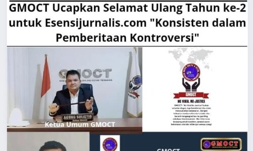 GMOCT Ucapkan Selamat Ulang Tahun ke-2 untuk Esensijurnalis.com "Konsisten dalam Pemberitaan Kontroversi" 3