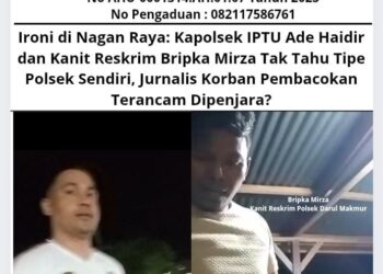 Ironi di Nagan Raya: Kapolsek IPTU Ade Haidir dan Kanit Reskrim Bripka Mirza Tak Tahu Tipe Polsek Sendiri, Jurnalis Korban Pembacokan Terancam Dipenjara? 18