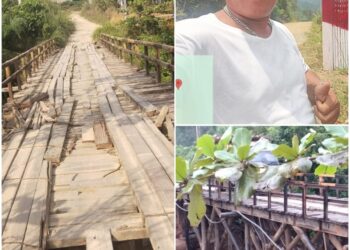 Jembatan Lubuk Agung - Sungai Sarik di Kampar Hampir Roboh, Pemkab Kampar Abai? 15