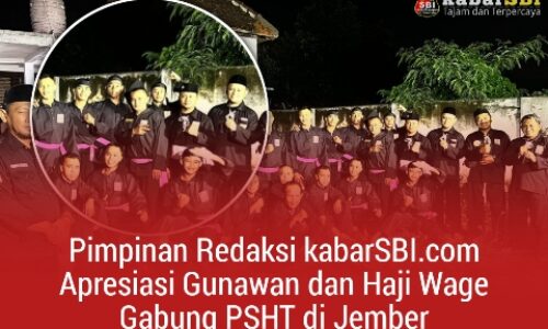 Pimpinan Redaksi kabarSBI.com Apresiasi Gunawan dan Haji Wage Gabung PSHT di Jember 5