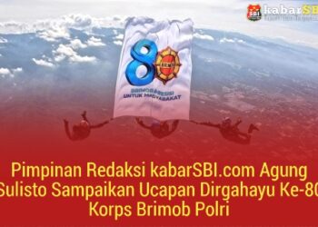 Pimpinan Redaksi kabarSBI.com Agung Sulisto Sampaikan Ucapan Dirgahayu Ke-80 Korps Brimob Polri 18