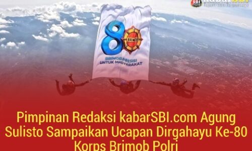 Pimpinan Redaksi kabarSBI.com Agung Sulisto Sampaikan Ucapan Dirgahayu Ke-80 Korps Brimob Polri 3