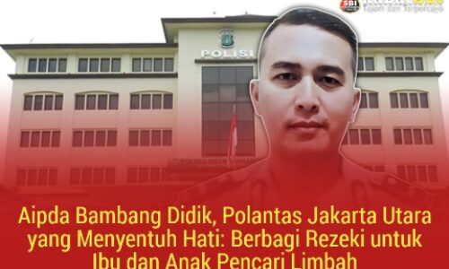 Aipda Bambang Didik, Polantas Jakarta Utara yang Menyentuh Hati: Berbagi Rezeki untuk Ibu dan Anak Pencari Limbah 5