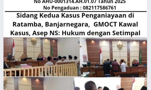 Sidang Kedua Kasus Penganiayaan di Ratamba, Banjarnegara, GMOCT Kawal Kasus, Asep NS: Hukum dengan Setimpal 3