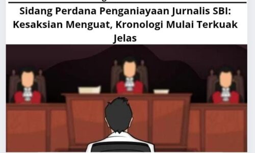 Sidang Perdana Penganiayaan Jurnalis SBI: Kesaksian Menguat, Kronologi Mulai Terkuak Jelas 3