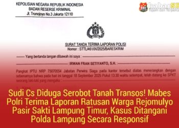 Sudi Cs Diduga Serobot Tanah Transos! Mabes Polri Terima Laporan Ratusan Warga Rejomulyo Pasir Sakti Lampung Timur, Kasus Ditangani Polda Lampung Secara Responsif 20