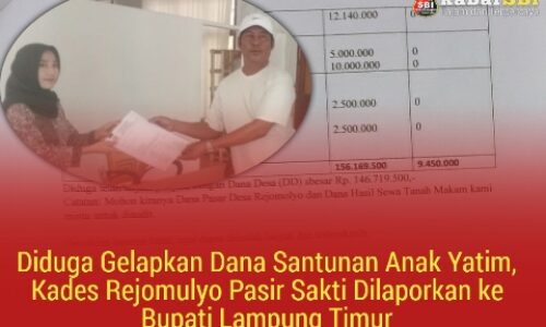 Diduga Gelapkan Dana Santunan Anak Yatim, Kades Rejomulyo Pasir Sakti Dilaporkan ke Bupati Lampung Timur 3