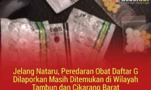 Jelang Nataru, Peredaran Obat Daftar G Dilaporkan Masih Ditemukan di Wilayah Tambun dan Cikarang Barat 5
